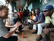 Professor Arne Jacobson working on site in Kenya